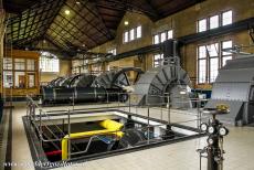 Wouda Steam Pumping Station - The enormous engine hall of the Wouda Steam Pumping Station, on the left hand side the office of the chief engineer. The steam pumping...