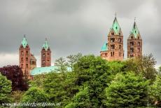 Speyer Cathedral - Speyer Cathedral is a basilica with four huge towers and two large domes. The floor plan of the Romanesque cathedral has the form of a Latin...