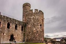 Kastelen van koning Edward in Gwynedd - De kastelen en stadsmuren van King Edward in Gwynedd: De toren waarin de kapel van kasteel Conwy was ondergebracht. Het kasteel...