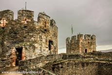 Kastelen van koning Edward in Gwynedd - De kastelen en stadsmuren van King Edward in Gwynedd: De stadsmuren van Conwy zijn bijna volledig intact. De muren hebben een hoogte van 9 meter...