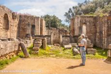 Archeologisch Olympia - Archeologisch Olympia: De ruïne van de werkplaats van Phidias, de werkplaats werd gebouwd om een groot beeld van Zeus te maken. Het...