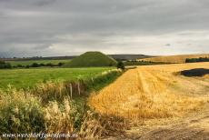 Silbury Hill - Silbury Hill is surrounded by the landscape of the English county of Wiltshire. The chalk and clay mound was excavated several...
