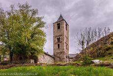 Catalan Romanesque Churches of Vall de Boí - The bell tower of the Church of Sant Joan de Boí has three storeys. The first two storeys have the typical Lombard Romanesque... Catalan Romanesque Churches of Vall de Boí - The bell tower of the Church of Sant Joan de Boí has three storeys. The first two storeys have the typical Lombard Romanesque...