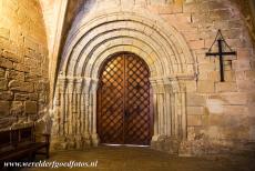 Poblet Monastery - Poblet Monastery: The 12th century Romanesque doorway is the original access to the cloister. This doorway is the oldest part of the...