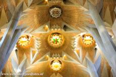 Works of Antoni Gaudí - Works of Antoni Gaudí, Barcelona: The amazing ceiling ot the Sagrada Família Basilica. The work of Gaudi was strongly inspired by...