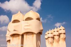 Works of Antoni Gaudí - Works of Antoni Gaudí, Barcelona: The chimneys and vents on the roof of Casa Milà. Antoni Gaudí is probably the most...