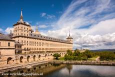 El Escorial in Madrid - Monastery and Site of the Escorial in Madrid: The interior of El Escorial is adorned with marble and frescoes. El Escorial was designed by...