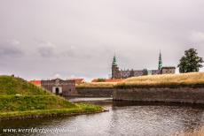 Kronborg Castle - The Dark Gate of Kronborg Castle and the deep moat. Around 1425, Krogen Castle was built on a stratecic point along the Øresund....