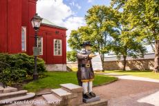 Naval Port of Karlskrona - Naval Port of Karlskrona: The wooden statue of Gubben Rosenbom, known from the book: The wonderful Adventures of Nils Holgersson, by the...