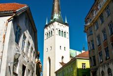 Historisch centrum van Tallinn - Historisch centrum (oude stad) van Tallinn: De St. Olafkerk, de Oleviste Kirik, had van 1549 tot 1625 de hoogste kerktoren ter wereld. Ze...