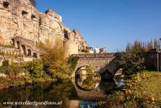 Fortifications of the City of Luxembourg - City of Luxembourg: its Old Quarters and Fortifications: The Stierchen Bridge was built in the 14th century, it is a stone...
