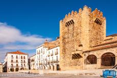 Oude stad van Cáceres - Oude stad van Cáceres: De Bujaco toren is de belangrijkste toren van de stad en een symbool van Cáceres. De  ...