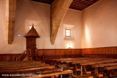 Old City of Salamanca - Old City of Salamanca: The lecture hall of Fray Luis de León in the University of Salamanca. In the middle of a lecture,...