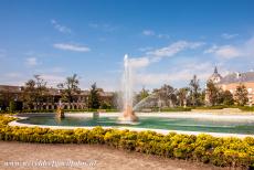 Cultuurlandschap van Aranjuez - Cultuurlandschap van Aranjuez: De Ceres Fontein in de tuinen van Palacio Real de Aranjuez, het Koninklijke Paleis van Aranjuez. Aranjuez was...