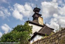 Historische stad Banská Štiavnica - Historische stad Banská Štiavnica en de technische monumenten in de omgeving: De Klopačka staat in de mijnstad...