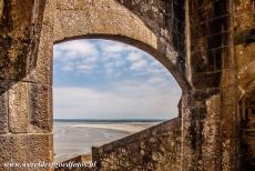 Mont Saint-Michel - Mont Saint-Michel and its Bay: La Manche, the English Channel, viewed from the Grande Degré, the Grand Staircase leading to the...