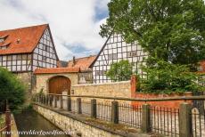 Old Town of Quedlinburg - Collegiate Church, Castle and Old Town of Quedlinburg: The river Bode. Quedlinburg is situated north of the Harz Mountains, it was built on...