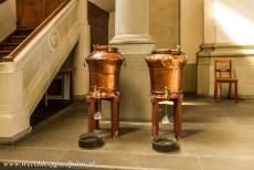 Abbey of Saint Gall - Abbey of Saint Gall: Two huge copper holy water fonts in the Cathedral of Saint Gall. The abbey is situated in the historic centre of Sankt...