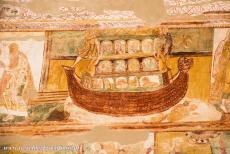 Abdijkerk van Saint-Savin-sur-Gartempe - Abdijkerk van Saint-Savin-sur-Gartempe: Van alle muurschilderingen in de kerk is de afbeelding van de Ark van Noach een van de meest herkenbare...