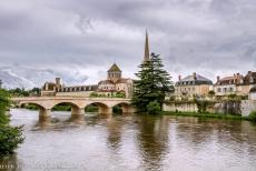 Abbey Church of Saint-Savin-sur-Gartempe - The Abbey Church of Saint-Savin-sur-Gartempe is located on the banks of the Gartempe River. Near the abbey, the Gartempe... Abbey Church of Saint-Savin-sur-Gartempe - The Abbey Church of Saint-Savin-sur-Gartempe is located on the banks of the Gartempe River. Near the abbey, the Gartempe...