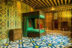Loire Valley - Loire Valley between Sully-sur-Loire en Chalonnes: The Queen's Chamber in the Royal Château of Blois. Catherine de' Medici...