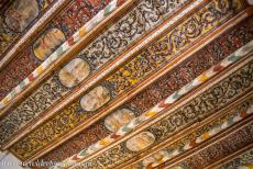 Historic Centre of Wismar - Historic Centre of Wismar: The decorative ceiling of the Church of the Holy Spirit. The flat ceiling was constructed and decorated in the...