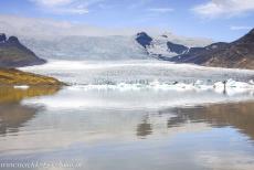 Vatnajökull National Park - Vatnajökull National Park - dynamic nature of fire and ice: The head of the Breiðamerkurjökull glacier and...