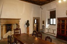 Historisch centrum van Urbino - Historisch centrum van Urbino: Een kamer in het geboortehuis van Rafaël, de jonge Rafaël werd hier door zijn vader onderwezen in de...