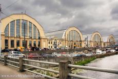 Historisch centrum van Riga - Het historisch centrum van Riga: De Centrale Markt van Riga is ondergebracht in vijf voormalige Duitse zeppelin hangars. De zeppelin...