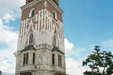 Historisch centrum van Kraków - Historisch centrum van Kraków: De Raadhuistoren staat op Rynek Glówny, een van de grootste marktpleinen van Europa. De 13de...