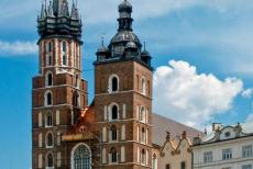 Historisch centrum van Kraków - Historisch centrum van Kraków: De Mariakerk van Kraków. De 13de eeuwse Mariakerk staat aan de Rynek Glówny , het centrale...