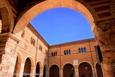 City of Verona - City of Verona: The courtyard of Palazzo della Ragione, the Palace of the Municipality of Verona, was built in the period 1193-1196. Over the...