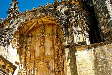 Convent of Christ in Tomar - The main portal of the Convent of Christ in Tomar is decorated in the Manueline style. The convent represent five centuries of...