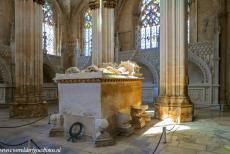 Monastery of Batalha - Monastery of Batalha: The Founder's Chapel contains the marble tombs of King João I and his Queen Consort Philippa of Lancaster,...