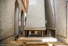 Monastery of Alcobaça - Monastery of Alcobaça: The impressive chimney of the kitchen. The kitchen is fully tiled. The enormous chimney is supported by eight...