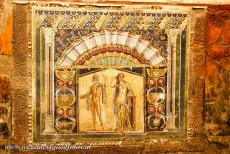 Archaeological Areas of Pompeii and Herculaneum - One of the houses in Herculaneum is called the House of Neptune and Amphitrite. One of the walls in the nymphaeum, a room consecrated to the...