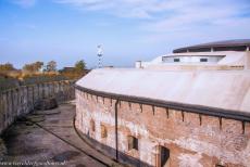 Defence Line of Amsterdam: Fort along the Pampus - Defence Line of Amsterdam: The two turrets of the Fort along the Pampus are overlooking Lake IJsselmeer. The turrets are a reconstruction made of...