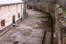 Defence Line of Amsterdam: Fort along the Pampus - Defence Line of Amsterdam: The Fort along the Pampus is an oval shaped concrete building, the dry moat between the inner fort and the outer fort...