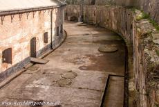 Defence Line of Amsterdam-Fort along the Pampus - Defence Line of Amsterdam: The Fort along the Pampus is an oval shaped concrete building, the dry moat between the inner fort and the outer fort...