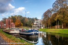 The Four Lifts on the Canal du Centre - The Four Lifts on the Canal du Centre: Boat lift no. 3 and the red brick engine house close to the small village of...