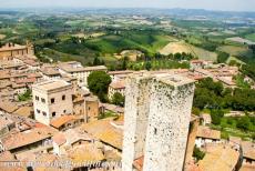 Historisch centrum San Gimignano - Historisch centrum van San Gimignano: San Gimignano lag aan een belangrijke bedevaarts- en handelsroute, hierdoor was San Gimignano...