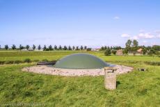 Droogmakerij de Beemster (Beemster Polder) - De geschutskoepel van Fort Spijkerboor, het fort ligt in de Beemsterpolder. Fort Spijkerboor is het grootste fort van de Stelling van Amsterdam....