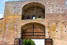 Historic Centre of Siena - Historic Centre of Siena: One of the historic city gates of Siena. Siena is a small medieval city in Tuscany, situated about 40 km...