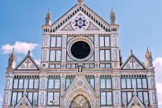 Historisch centrum van Florence - Historisch centrum van Florence: De Santa Croce Basiliek, de Basiliek van het Heilige Kruis, heeft een neogotische... Historisch centrum van Florence - Historisch centrum van Florence: De Santa Croce Basiliek, de Basiliek van het Heilige Kruis, heeft een neogotische...