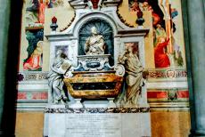 Historisch centrum van Florence - Historisch centrum van Florence: De tombe van Galileo Galilei In de Santa Croce Basiliek. De Basilica di Santa Croce is ook beroemd...