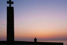 Cultuurlandschap van Sintra - Cultuurlandschap van Sintra: Cabo da Roca (Kaap Roca) bij zonsondergang. Kaap Roca is de meest westelijke punt van het Europese vasteland, de kaap...