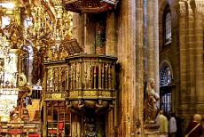 Santiago de Compostela (Old Town) - Santiago de Compostela (Old Town): One of the two bronze pulpits of the Cathedral of Santiago de Compostela. These true masterpieces of the...