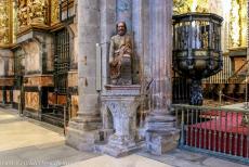 Santiago de Compostela (Old Town) - Santiago de Compostela (Old Town): The statue of Zebedee in the Cathedral of Santiago de Compostela. Zebedee was the father of the Apostles James...