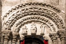 Santiago de Compostela (Old Town) - Santiago de Compostela (Old Town):&nbsp;The Romanesque entrance of the Igreja da Corticela features an intriguing granite tympanum depicting the...