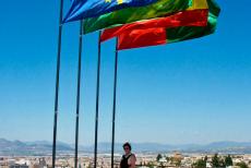 Alhambra, Generalife and Albayzín - Alhambra, Generalife and Albayzín, Granada: Overlooking the Albayzin from the Tower of the Candle along the Promenade of the...